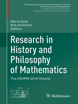 cover image of Research in History and Philosophy of Mathematics